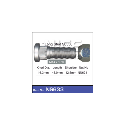Nice  Wheel Stud & Nut (1)    NS633 NS633