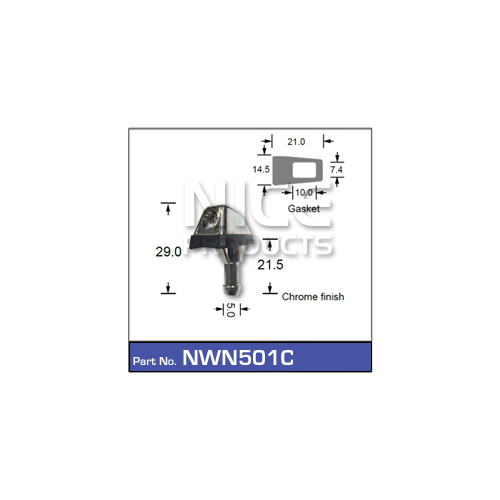 Nice  Windscreen Washer Jets (pair)    NWN501C NWN501C