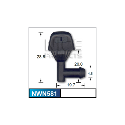 Nice  Windscreen Washer Jets (pair)    NWN581 NWN581