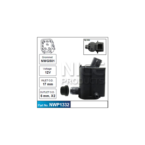 Nice  Windscreen Washer Pump    NWP1332 NWP1332