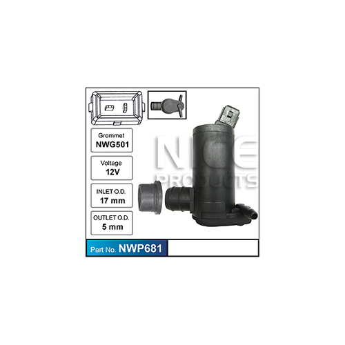 Nice  Windscreen Washer Pump    NWP681 NWP681