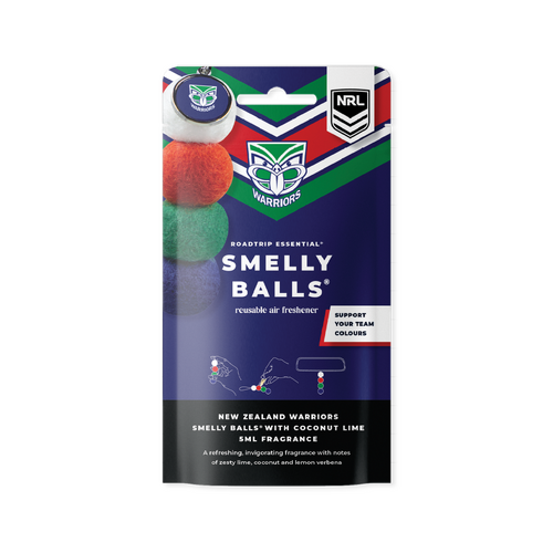 Smelly Balls New Zealand Warriors Inspired Reusable Air Freshener Starter Set NRL445AO