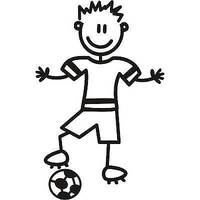 Genuine My Family Sticker - Older Boy with Soccer Ball