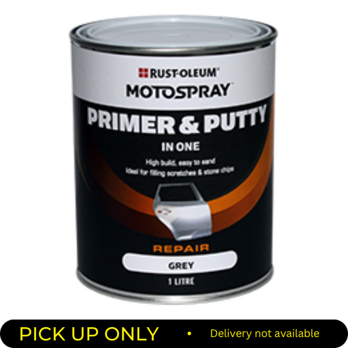 Rustoleum Motospray Primer & Putty In One - For Acrylic & Enamel Paint Grey 1l  OH1 OH1