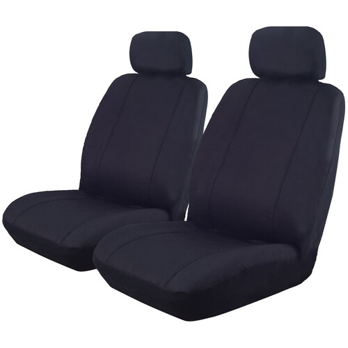 ILANA Car Seat Covers Outback Canvas Size 30 Universal Deploy Safe Black - OUT30DSBLK
