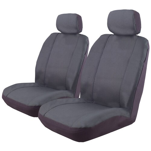 ILANA Car Seat Covers Outback Canvas Size 30 Universal Deploy Safe Charcoal - OUT30DSCHA