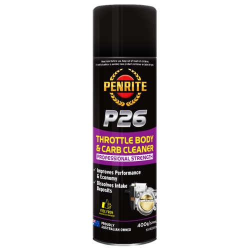 Penrite P26 Throttle Body & Carb Cleaner  400ml Aerosol  P26TBCC0004 