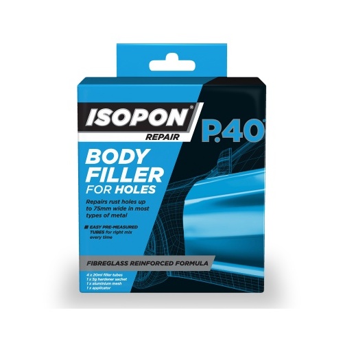 Isopon P40 Body Filler for Holes Repair Kit P40/PBX
