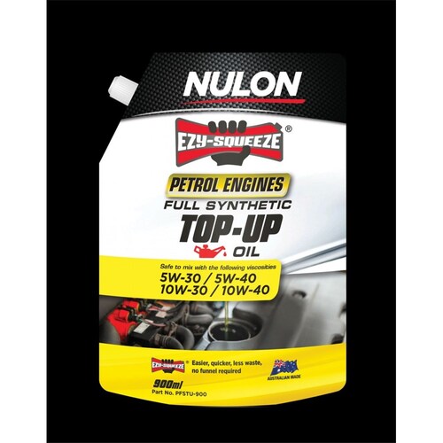 Nulon Full Synthetic Petrol Engine Top-Up Oil 900mL PFSTU-900