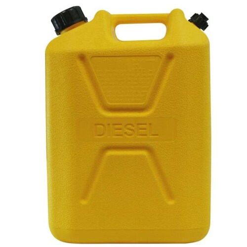 Pro Quip 10L Plastic Fast Pour Fuel Jerry Can - Diesel Yellow 1009