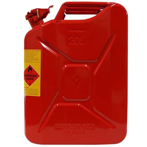 Pro Quip Metal 20L Unleaded Petrol Fuel Jerry Can 1097