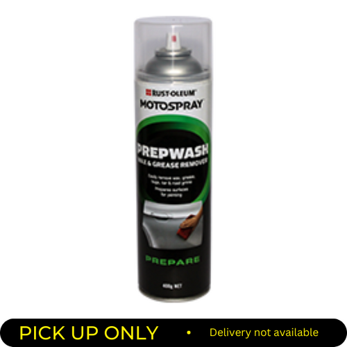 Rustoleum Motospray Prepwash Wax & Grease Remover Clear 400g Aerosol  PREP400 PREP400