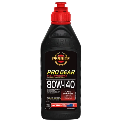 Penrite Pro Gear Full Synthetic Differential Including LSD Oil 80W-140 1L PROG80140001
