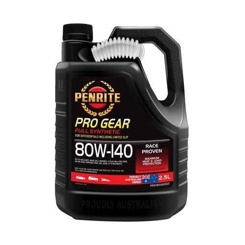 Penrite Pro Gear Full Synthetic Differential Including LSD Oil 80W-140 2.5L PROG801400025