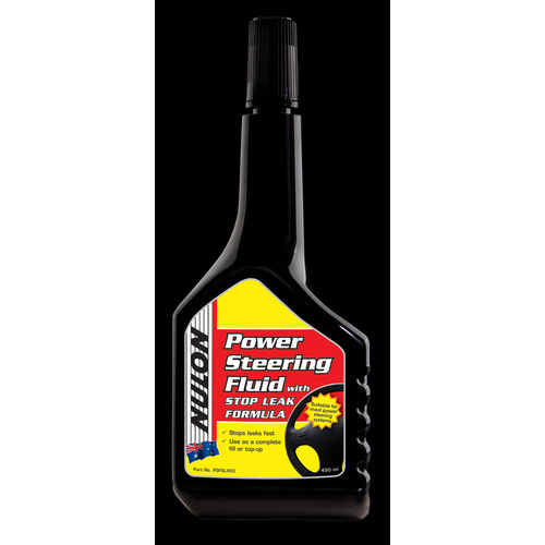 Nulon Power Steering Fluid With Stop Leak 450 Ml Bottle PSFSL450