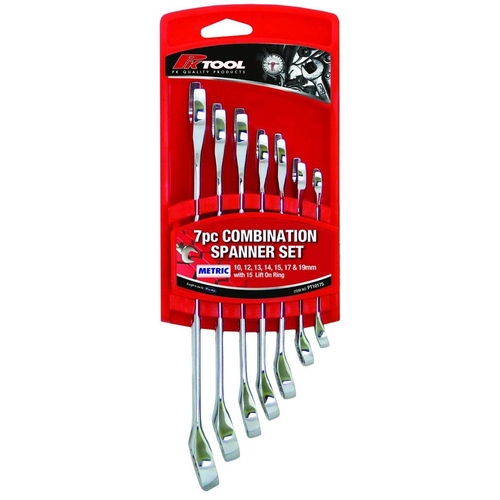 PKTool Metric Cr-V Combination Spanner Set 7 Piece PT10175