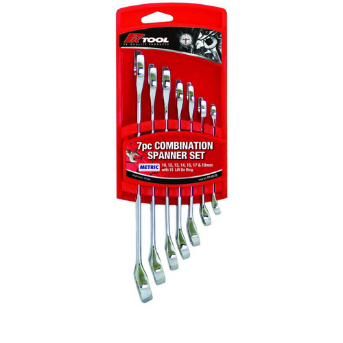 PK Tool Metric Combination Spanner Set 7 Piece PT10175