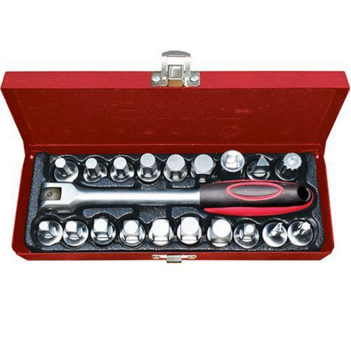 PK Tool Sump Plug Wrench Set 20PC With 19 Adaptors PT10250