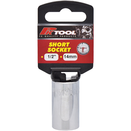 PKTool 1/2 Inch Dr 14mm Short Socket PT10614