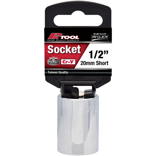 PKTool 1/2 Inch Dr 20mm Short Socket PT10620