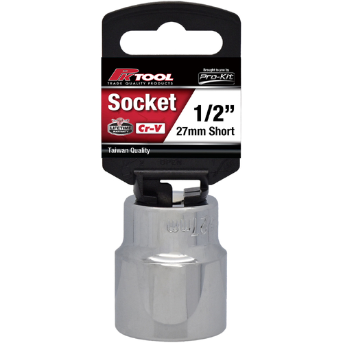 PKTool 1/2 Inch Dr 27mm Short Socket PT10627