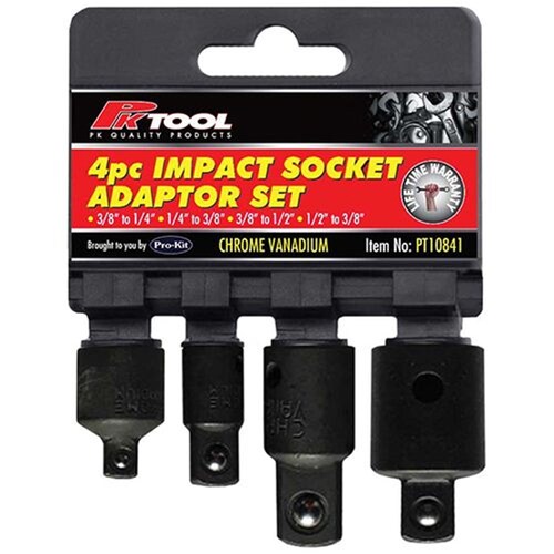 PK Tool Impact Socket Adaptor - 4 Piece PT10841