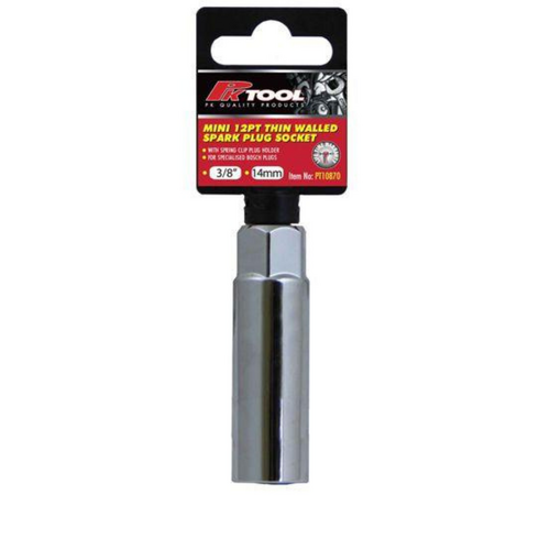 PK Tool Socket 3/8 Dr 14mm Spark Plug Mini Thin Walled PT10870