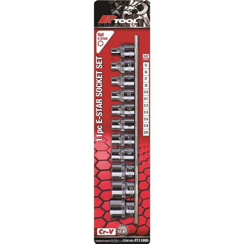 PK Tool 11 Piece 3/8" Drive Socket Set PT11800