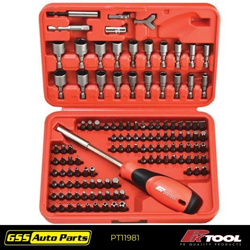 PK Tool 122pc Bits Set with Driver Handle PT11981