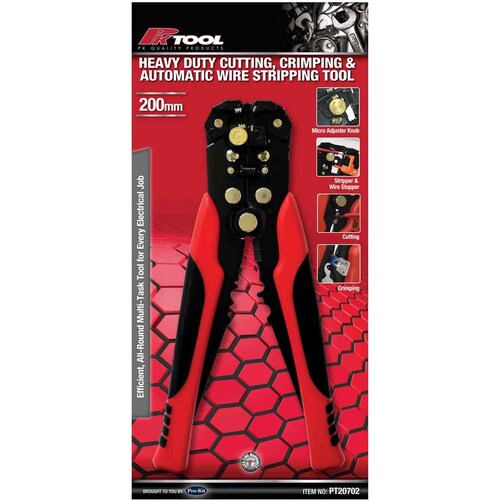 PK Tool Wire Stripper & Crimper - 200Mm 8" PT20702