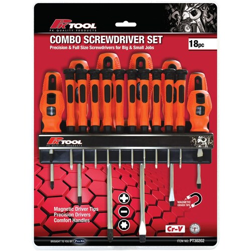 PK Tool 18 Piece Screwdriver Set PT30202