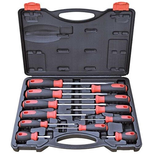 PK Tool Steel Phillips & Blade Screwdriver Set - 12 Piece PT30204