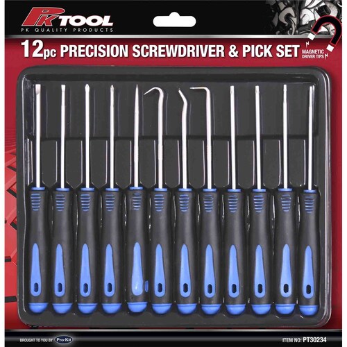 PK Tool 12 Piece Screwdriver & Pick Set PT30234