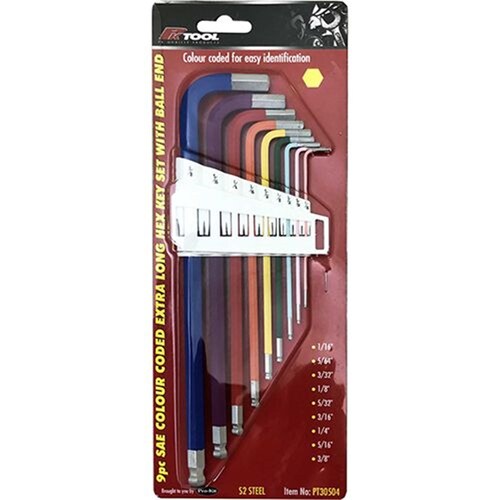 PK Tool Hex Key Set Metric - 9 Piece PT30505