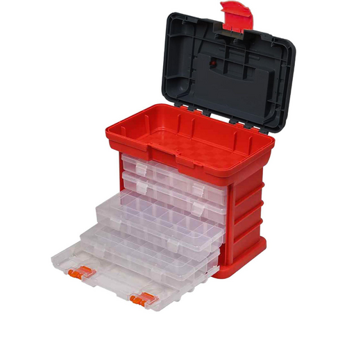 PK Tool 97 Compartment Four Drawer Organiser Case PT80907