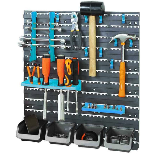 PK Tool Rack Set 18 Piece Wall Mounted With Mounting Boards PT80932