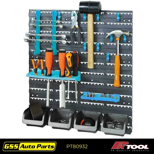 PK Tool Rack Set 18 Piece Wall Mounted With Mounting Boards PT80932