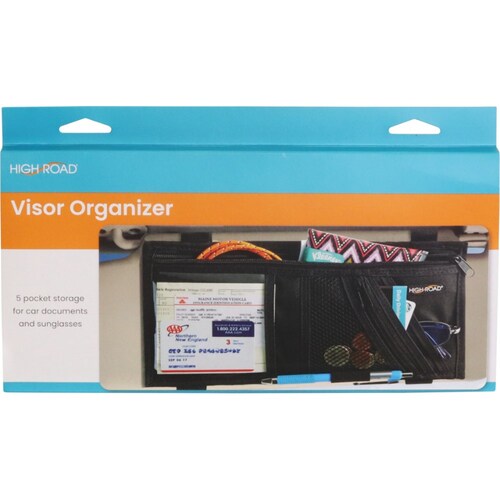 High Road Sunvisor Organiser PV-BLACKBLK