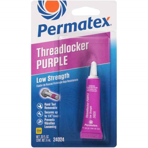 Permatex Low Strength Threadlocker Purple 6mL - 24024