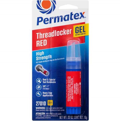 Permatex High Strength Threadlocker Red Gel 10g - 27010