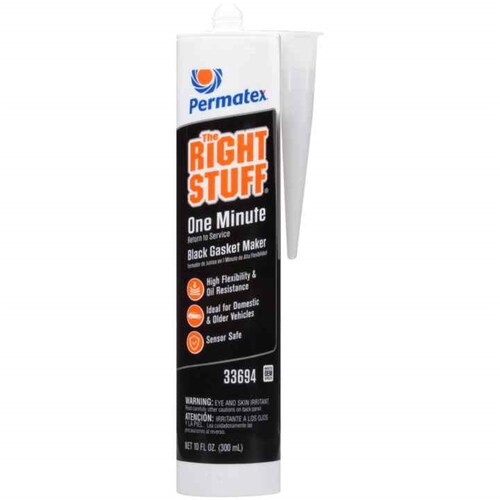 Permatex The Right Stuff 1 Minute Gasket Maker Black 300mL - Part #33694
