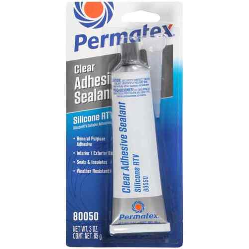Permatex Clear Rtv Silicone Adhesive Sealant 85g 80050