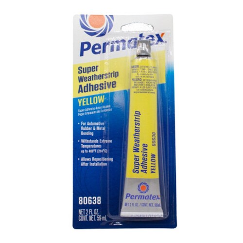 Permatex 80638 Super Weather Strip Adhesive Tube 59ml PX80638 