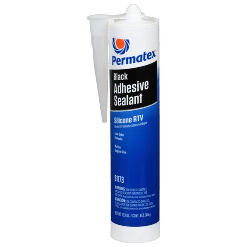 Permatex Black Silicone RTV Adhesive Sealant - 365g (81173)