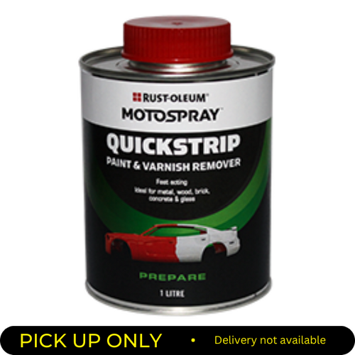 Rustoleum Motospray Quickstrip Paint Stripper Black 1l  QS1 QS1