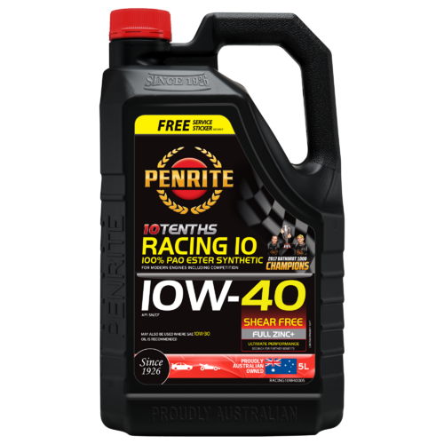 PENRITE  10-tenths Racing Engine Oil  5L 10w40 RACING10W40005  