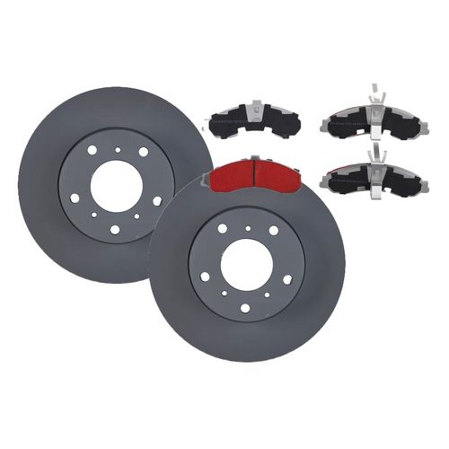 RDA Front Brake Disc Rotors (pair) & Ceramic Brake Pads RDA40-RDC1331