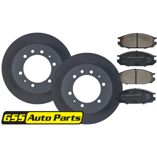 RDA Rear Brake Disc Rotors (pair) & Brake Pads RDA622-RDB1146