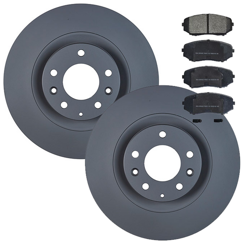 Front Rda Brake Disc Rotors (pair) & Brake Pads RDA7476-RDB2116  thumbnail