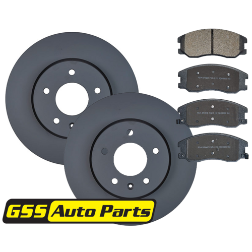 RDA Front Brake Disc Rotors (pair) & Brake Pads RDA7481-RDB2000 thumbnail
